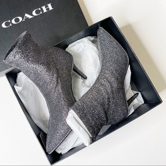 COACH WHITNY LUREX BOOTIE - Picture 2 of 7